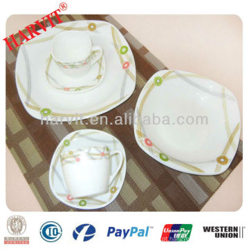 Barato e baixo preço Praça Opal Glassware Dinnerware Set